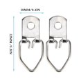 thumbnail image 4 of Picture Hangers, Picture Hanging Tool 50pcs Iron Photo Wall Hanging Hook Frame Hanger with Matching Screws for Painting Mirror Photo Frame, 4 of 7