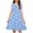 Blue, variant on LOVZFMLL Toddler Kids Cute Flower Print Stretchy Camisole Sleeveless Dress A Line Dress