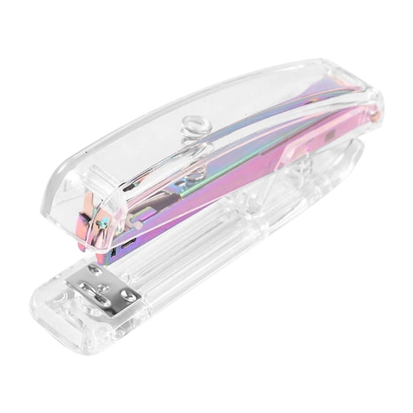 Stapler Transparent Stapler for Office and School 100 Sheet Capacity with Removable Staple Refill(1Pcs) Rkxzt