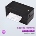 thumbnail image 2 of JP-CC430 High-Speed Direct Thermal Label Printer with 203 DPI Resolution, 180mm/s Printing Speed, Supports 26-118mm Media Width, USB Connectivity, U-Disk Included, 100-240V US Plug, White, Compatible, 2 of 7