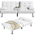 thumbnail image 1 of Homall Canapé-Lit Futon, Canapé Futon Ajustable, Canapé-Lit Moderne pour Salon, Bureau d'Affaires, Fauteuil Inclinable avec Porte-Gobelets, 1 of 7