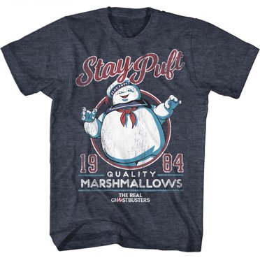 The Real Ghostbusters Staypuft Navy Heather Adult T-Shirt Tee