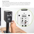 thumbnail image 5 of Kanto ORAMW 100W Powered Reference Desktop Computer Speakers with Bluetooth 5.0 and USB-C Input | Bi-Amplified | 100 Hz Automatic Crossover | Reference Quality Sound | Pair | Matte White, 5 of 5