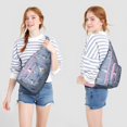 thumbnail image 2 of Vintage French Toile Sling Backpack&nbsp;– Rustic Farmhouse Print Crossbody Bag, Compact for Essentials, 2 of 4