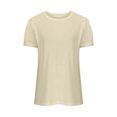 thumbnail image 4 of Timegard Hauts pour Femmes Col Rond Manches Courtes en Maille Bouffante Confortable Été Décontracté Ample Chemise Haut Blouse, 4 of 5