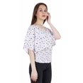 thumbnail image 4 of Moomaya Hauts Chauve-Souris Imprimés pour Femmes Col en V Blouse d'Été Décontractée Tunique Mode, 4 of 7