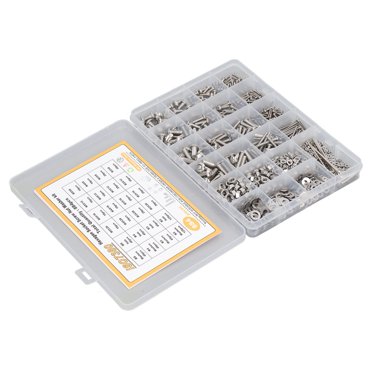 Socket Screw Nut Washer Kit,884 Pcs Screw Nut Hex Socket Screw Nut Washer Screws Solid Performance