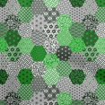 thumbnail image 1 of oneOone Cotton Poplin Light Green Fabric Geometric Sewing Craft Projects Fabric Prints By Yard 42 Inch Wide, 1 of 5