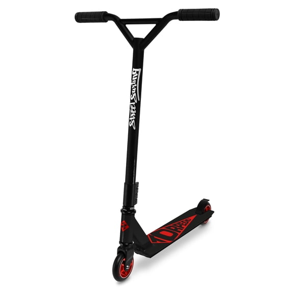 Street Surfing Trottinette de Cascade et de Coup de Pied Torpedo Noyau Noir Rouge