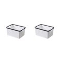 thumbnail image 3 of Maytalsory Premium And Nest-able Storage Solution For Desk Storage Basket Widely white s 2Set, 3 of 6