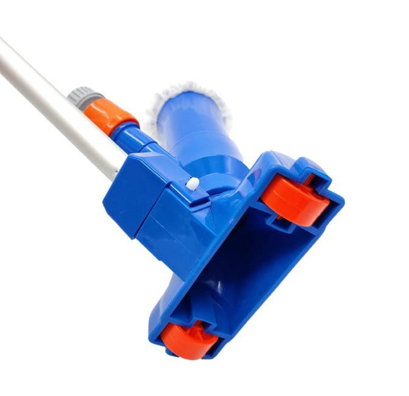 Pool Vacuum Hoses for Above Ground Pools Portable Pool Vacuum Underwater Cleaner Swimming Pool Leaf Vacuum with 5-Pole Scrub Leaf Bag Pool Vacuum Hose for Above Ground Pools