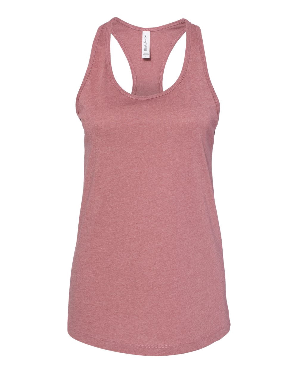 Bella Canvas 6008 Women`s Jersey Racerback Tank, 2XL, Heather Mauve