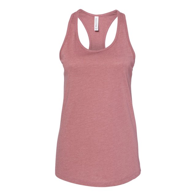 Bella Canvas 6008 Women`s Jersey Racerback Tank, M, Heather Mauve