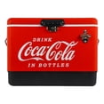 thumbnail image 4 of Coca-Cola 85 Can Stainless Steel Ice Chest with Bottle Opener (54 Quarts/51 Liters), Heavy-Duty Cooler for Parties & Events, 4 of 8
