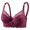 Hot Pink, variant on Women's Floral Lace Push Up Underwire Bra, Firm Bust Support and All-Day Cozy Comfort, Daily Essential Intimates