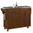 thumbnail image 3 of Homestyles Chariot de Cuisine Roulant en Bois Marron, 3 of 14