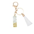 thumbnail image 2 of tumgatte New White Tassel Letter Key Chain Crystal Drop Pendant Fashionable Bag Key Chain Up to 45% off, 2 of 2
