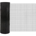 thumbnail image 1 of Bingirl 48-Inch by 100-Foot, 1/2-Inch, 19-Gauge Post-Welded Galvanized Hardware Cloth Chicken Wire Roll for Coop, Poultry, and Garden Protection (Black), 1 of 8