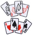 thumbnail image 4 of Bag Applique, Cloth Material DIY T-shirt Fabric Sticker Poker Ace Pattern Iron On Patch, 5Pcs For Bed Sheet Curtain Hat Shoe, 4 of 8