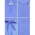 thumbnail image 4 of Adar Addition Go-Everyday Scrub Set for Men - Stylish Scrub Top & Cargo Scrub Pants - A9800 - Ceil Blue - S, 4 of 7