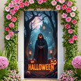 thumbnail image 2 of Spooky Gothic Pumpkin Banner Haunted Halloween Ghost for Holiday Decoration Party Decor Indoor Event, 2 of 5