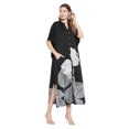 thumbnail image 2 of Oussum Robe Kaftan Longue Maxi à Boutons Imprimée pour Femme Grande Taille, 2 of 7