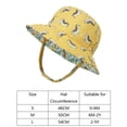 thumbnail image 2 of Zanarzt Baby Hats Kid's Cartoon Sun Hat Wide Brim UPF 50+ Protection Hat for Toddler Boys Girls Adjustable Bucket Hat White,0-6 Months, 2 of 4