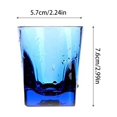 thumbnail image 2 of OULII 3Pcs Small Drinking Glasses Cup Acrylic for Adults Home Use, 2 of 8