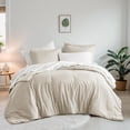 thumbnail image 1 of Regency Heights Ensemble de Lit Très Grand 7 Pcs, Couette Réversible avec Ensemble de Draps et Taies, Neutre, Couleur Unie, 1 of 12