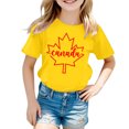 thumbnail image 4 of GDREDA Canada T-Shirts Imprimé Drapeau Filles T-Shirt à Manches Courtes Été Col Rond T-Shirt Coupe Décontractée T-Shirts Basiques, 4 of 4
