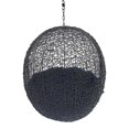 thumbnail image 3 of Modway Encase Swing Outdoor Patio Lounge Chair without Stand in Black/Navy, 3 of 8