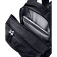 thumbnail image 2 of Under Armour Hustle Backpack, Black (001)/Silver, One Size Fits All, 2 of 5