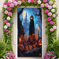 thumbnail image 3 of Spooky Gothic Pumpkin Banner Haunted Halloween Ghost for Holiday Decoration Party Decor Indoor Event, 3 of 5