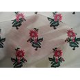 thumbnail image 4 of oneOone Cotton Silk Fabric Leaves & Floral Block Printed Fabric 1 Yard 42 Inch Wide, 4 of 5