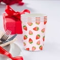 thumbnail image 1 of EGNMCR Strawberry Party Theme Tableware Set Disposable Decorative Tableware Paper Set disposable tableware, 1 of 5
