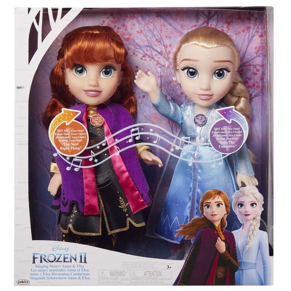 Frozen 2 Feature Anna & Elsa Doll 2 Pack