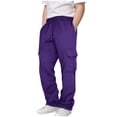 thumbnail image 2 of XZNGL Boys Sweatpants, Drawstring Waist, Multiple Pockets, Polyester Fabric, Relaxed Fit, Ankle-Length Jogger Style, for Daily Wear and Outdoor Activities, 2 of 7