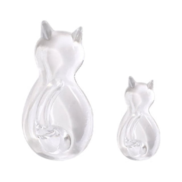 VONKY 2 Pieces ABS Animal Shape Hook Punch-free Self-adhesive Decorative Simple Replacement Style Key Hanger Bathroom Transparent 1Set