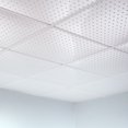 thumbnail image 2 of Fasade Miniquattro Vinyl 2ft x 2ft Lay in Ceiling Panel Matte White 5 Pack, 2 of 5