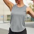 thumbnail image 5 of Timegard Camisoles de Yoga pour Femmes Col Rond Sans Manches Chandails d'Été Décontractés Couleur Unie Haut d'Entraînement, 5 of 5