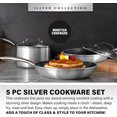 thumbnail image 4 of Granitestone 5-Piece Nonstick Silver Cookware Set Oven & Dishwasher Safe, 4 of 6