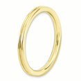 thumbnail image 3 of Argent Sterling Empilable Expressions Or Rainuré Taille de Bague 10, 3 of 3