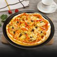 thumbnail image 2 of Non Stick Pizza Pan Pizza Tray Round Pizza Baking Tray Strong Baking Tool, 2 of 8