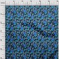 thumbnail image 3 of oneOone Polyester Spandex Blue Fabric Tropical Leaf Dress Material Fabric Print Fabric By The Yard 56 Inch Wide, 3 of 5