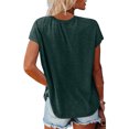 thumbnail image 4 of Hiiyo T-Shirt pour Femme à Manches Courtes, Col Rond, T-Shirt d'Été Décontracté, Tailles TG, 4 of 6