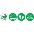 thumbnail image 2 of Darling Souvenir It's A Boy Stickers Candy Chocolate Labels 190 Pcs Party Fabor-Turquoise Blue, 2 of 2