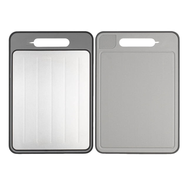 Hearth & Gear 4 In 1 Defrosting Board Melt Defrosting Board Defrosting Board 8.27x12.24 Inch Defrosting Tray Double As Cutting Board With Grater Sharpener Double Chopping Board Cooker Hood Extractor
