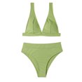 thumbnail image 4 of zanvin Womens High Waisted Bathing Suits Bikini Sets Two Piece Swimsuits,Mint Green,M, 4 of 6