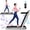 Silver, variant on Gymax 2 in 1 Folding Treadmill 2.25HP Running Machine w/ Dual Display Green