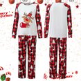 thumbnail image 2 of Curenmufel Pyjamas de Noël pour la Famille Pyjamas de Noël pour la Famille Pyjamas des Fêtes Assortis Ensembles de Pyjamas de Noël pour Couples (Rouge,m), 2 of 9